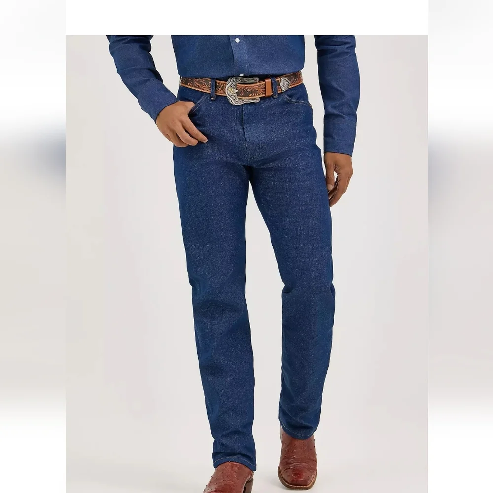 Men's 36x38 Wrangler 13MWZ Rigid Cowboycut Orig Fit Jeans - Picture 2 of 14